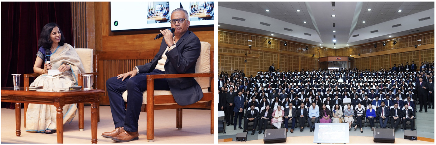 Mr. Atul Abhyankar, MD, Accenture, delivered a guest session on ‘Build your careers with clear communication and critical thinking in the age of AI’, as part of the Term 1 core course, ‘Advances in Business Communication’, for the PGP 2025-27 cohort. The session, hosted on 12th August 2025, was moderated by Dr. Deepti Ganapathy from the Management Communication area at IIMB.